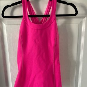 Lululemon Hot Pink Scoop Neck Tank